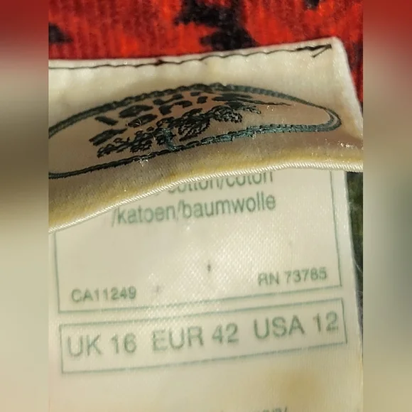 Vintage Laura Ashley Size 12 Corduroy Floral Garden Dress Gathered Zipper NICE - Picture 6 of 10